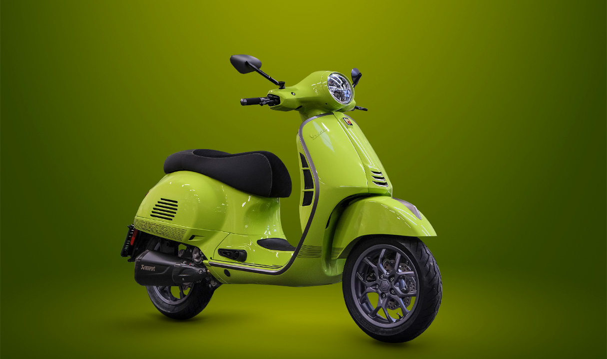 Vespa Limon Verde - Customizing GT S300 in giftgrün