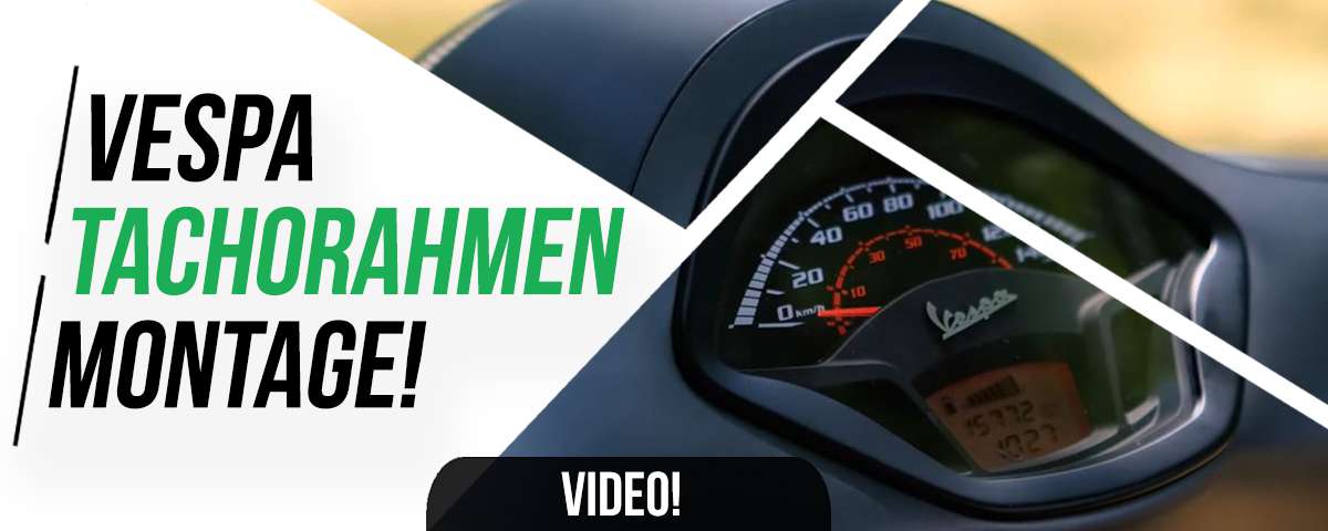 Tachorahmen wechseln an einer Vespa